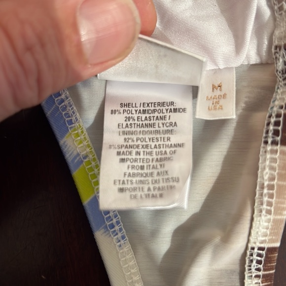 Milly Cabana Ring Halter Bikini Top, size Medium - Picture 7 of 9